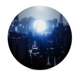 yanfind Ceramic Coasters (round) SciFi Futuristic City Energy  Dark Family Game Intellectual Educational Game Jigsaw Puzzle Toy Set