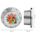 yanfind Timer Abstract Purple Muertos Craft Decor Wedding Garden Mayo  Colorful Ornament Flowers 60 Minutes Mechanical Visual Timer