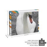 yanfind Picture Puzzle  Lake Bird Beak Ducks Geese Swans Waterfowl Neck Duck Family Game Intellectual Educational Game Jigsaw Puzzle Toy Set