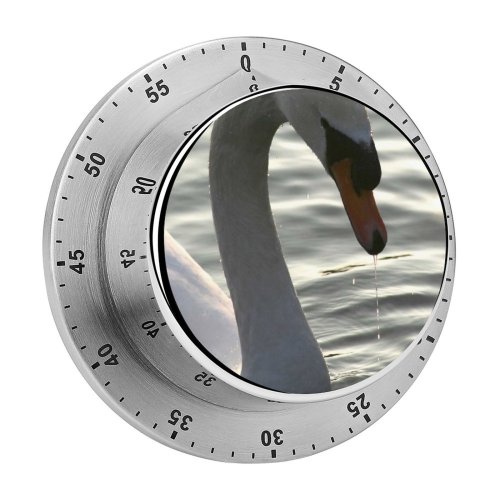 yanfind Timer  Wildfowl Bird Arundel Signet Mute Feather Geese Duck Cob Flight Kneck 60 Minutes Mechanical Visual Timer