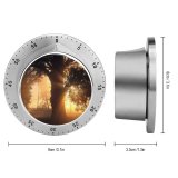 yanfind Timer Country Fog Clouds Scenic Early Silhouette Picturesque Colorful Misty Riverbank 60 Minutes Mechanical Visual Timer