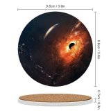 yanfind Ceramic Coasters (round) Vadim Sadovski Space Hole Astronaut Spiral Galaxy  Space Exploration Space Adventure Family Game Intellectual Educational Game Jigsaw Puzzle Toy Set