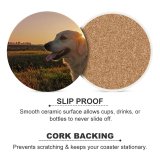 yanfind Ceramic Coasters (round) Golden Images Pet  Veneto Fun Public Grass Sky Wallpapers Outdoors Sunlight Family Game Intellectual Educational Game Jigsaw Puzzle Toy Set