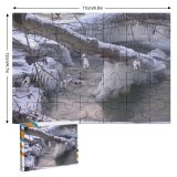 yanfind Picture Puzzle River  Winter Snow Freezing Branch Tree Melting Watercourse Icicle Family Game Intellectual Educational Game Jigsaw Puzzle Toy Set