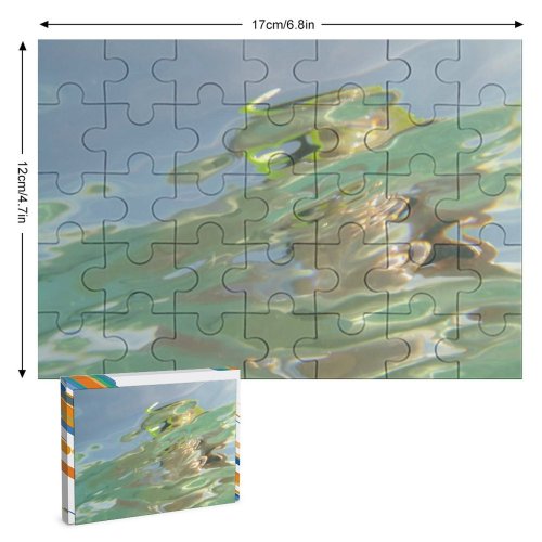 yanfind Picture Puzzle  Ripples Effects Texture Liquid Sea Swim Art Family Game Intellectual Educational Game Jigsaw Puzzle Toy Set