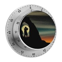 yanfind Timer Dorothe Love Couple Lovers Romantic Silhouette  Kissing 60 Minutes Mechanical Visual Timer