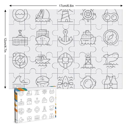 yanfind Picture Puzzle Motor Container Yacht Harbor Kayaking Ship Sea Marina Sailing Anchor Cruise Jacket Family Game Intellectual Educational Game Jigsaw Puzzle Toy Set