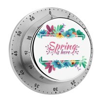 yanfind Timer Decor   Hydrangea Invite Wedding Badge Romantic Detail Summer Happy Beautiful 60 Minutes Mechanical Visual Timer