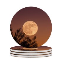 yanfind Ceramic Coasters (round) Images Space Night Flora Outer Astronomy Sky Wallpapers Halloween Plant Branches Outdoors Family Game Intellectual Educational Game Jigsaw Puzzle Toy Set