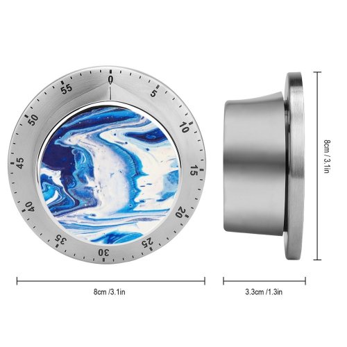 yanfind Timer Decoration Futuristic  Glitter Social Event Curve Glittering Shiny Purple Fantasy Ireland 60 Minutes Mechanical Visual Timer