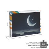 yanfind Picture Puzzle Alexandra Gruber Black Dark Half   Mountains Night Family Game Intellectual Educational Game Jigsaw Puzzle Toy Set
