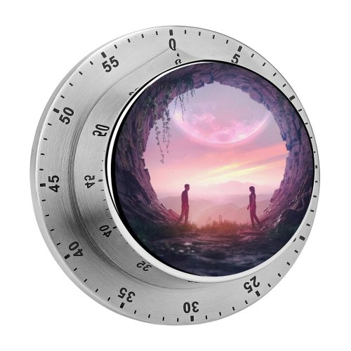 yanfind Timer Beeple Love Couple Romantic Cave Digital Art 60 Minutes Mechanical Visual Timer