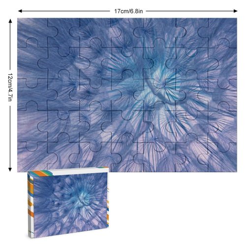 yanfind Picture Puzzle Dandelion Flower Seeds Closeup Macro Bloom Patterns 5K Family Game Intellectual Educational Game Jigsaw Puzzle Toy Set