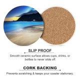 yanfind Ceramic Coasters (round) Lowe Rehnberg Grotlesanden Beach Norway Coastal Landscape Exposure Seascape Ocean Mountains Turquoise Family Game Intellectual Educational Game Jigsaw Puzzle Toy Set