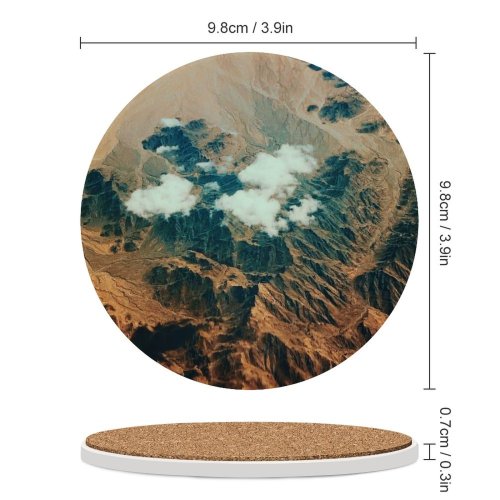 yanfind Ceramic Coasters (round) Images Land Landscape Aerial Wallpapers  Outdoors Scenery Free Art Pictures Grey Family Game Intellectual Educational Game Jigsaw Puzzle Toy Set