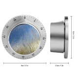 yanfind Timer Wall Running Light Texture Grey Sky Grass Family Plant Wave Metal 60 Minutes Mechanical Visual Timer