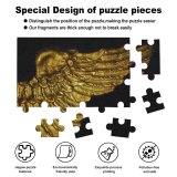 yanfind Picture Puzzle Angel Wing Fly Flight Gold Golden Bird Eagle Dead Death Cherub Hell Family Game Intellectual Educational Game Jigsaw Puzzle Toy Set