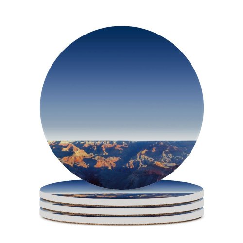 yanfind Ceramic Coasters (round) Mather Point Grand Canyon National Park Arizona Rock Formations Point Travel Tourist Family Game Intellectual Educational Game Jigsaw Puzzle Toy Set