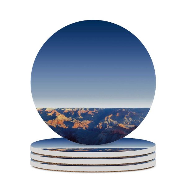 yanfind Ceramic Coasters (round) Mather Point Grand Canyon National Park Arizona Rock Formations Point Travel Tourist Family Game Intellectual Educational Game Jigsaw Puzzle Toy Set