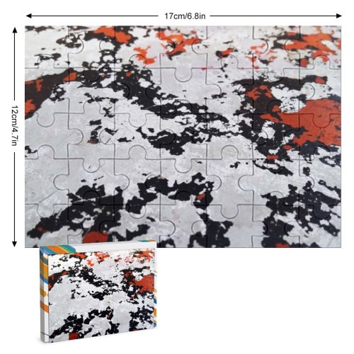 yanfind Picture Puzzle Abstract Scratched Metal Texture Metallic Rust Rusty Abstraction Detail Panel Patches Blot Family Game Intellectual Educational Game Jigsaw Puzzle Toy Set
