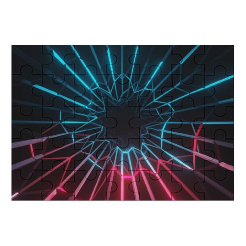 yanfind Picture Puzzle Neon Colorful Dark Lighting Family Game Intellectual Educational Game Jigsaw Puzzle Toy Set