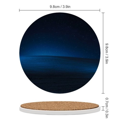 yanfind Ceramic Coasters (round)  XP Landscape Hills Dark Night Family Game Intellectual Educational Game Jigsaw Puzzle Toy Set