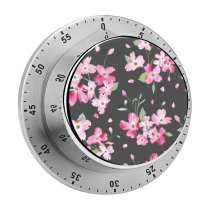 yanfind Timer Blooming  Bloom Drawn Sakura Beauty Cherry Wedding Garden Romantic Fabric Scrapbook 60 Minutes Mechanical Visual Timer