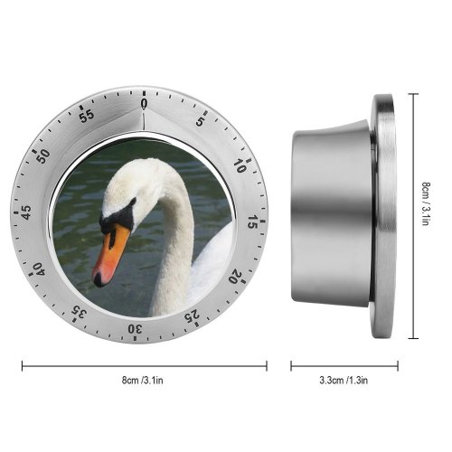 yanfind Timer Swans Birds Neck  Lake River Bird  Vertebrate Beak Ducks Geese 60 Minutes Mechanical Visual Timer