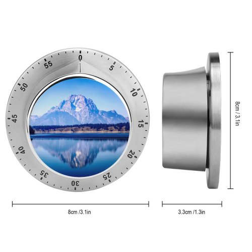 yanfind Timer Barbara Sheldrake Grand Teton National Park  Range Lake Reflections Mountains Daylight 60 Minutes Mechanical Visual Timer