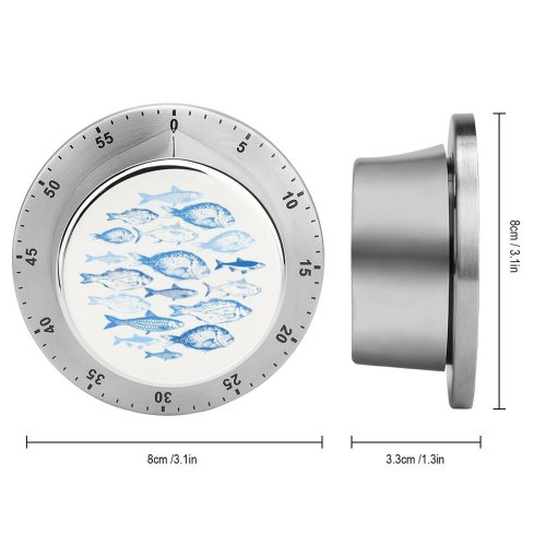 yanfind Timer Underwater  Fins Delicacy Vitamins Raw Tasty Season Blurry Mediterranean Sink Delicious 60 Minutes Mechanical Visual Timer