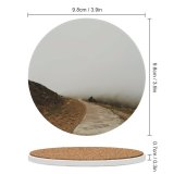 yanfind Ceramic Coasters (round) Turó Images Del Path Fog Muddy Spain Trail Mist Landscape Hilly Barcelona Family Game Intellectual Educational Game Jigsaw Puzzle Toy Set