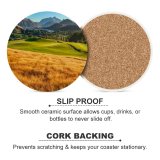 yanfind Ceramic Coasters (round) Trey Ratcliff  Course Landscape Mountains Lake Par Scenery Family Game Intellectual Educational Game Jigsaw Puzzle Toy Set