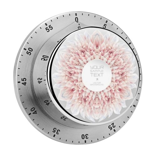 yanfind Timer Abstract Purple Stylized Rosette  Gentle Kaleidoscope Beauty Wedding Symmetry Pastel Romantic 60 Minutes Mechanical Visual Timer