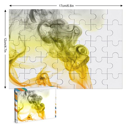 yanfind Picture Puzzle Abstract  Aroma Art Curve Dynamic Elegant Flow form Incense Magic Motion#374 Family Game Intellectual Educational Game Jigsaw Puzzle Toy Set