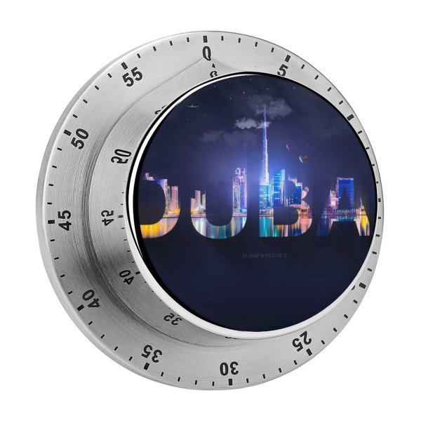 yanfind Timer Hudson Lima Dubai Typography Digital Art 60 Minutes Mechanical Visual Timer