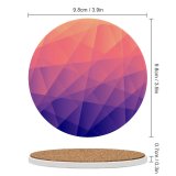 yanfind Ceramic Coasters (round) Magenta Shaped Grid Sunset Purple Blank  Fractal  Fashionable Lighting Neon Family Game Intellectual Educational Game Jigsaw Puzzle Toy Set