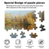 yanfind Picture Puzzle Leaf Autumn Fall River Reflection Natural Landscape Tree Bank Sky Family Game Intellectual Educational Game Jigsaw Puzzle Toy Set