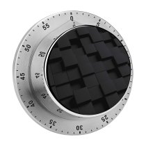 yanfind Timer Dark Cubes Squares 60 Minutes Mechanical Visual Timer