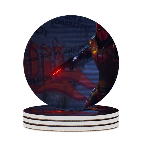 yanfind Ceramic Coasters (round) Games Hood Gotham Knights PlayStation PlayStation  X S  Games PC Family Game Intellectual Educational Game Jigsaw Puzzle Toy Set
