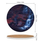 yanfind Ceramic Coasters (round) GoMustang  Glen Falls Waterfall Rocks Stowe Vermont USA Family Game Intellectual Educational Game Jigsaw Puzzle Toy Set