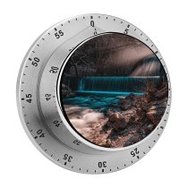 yanfind Timer Waterfall Forest Autumn Fall  Rays Exposure 60 Minutes Mechanical Visual Timer