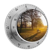 yanfind Timer Dawn Grass Tranquility Tree London Sunrise Sky Empty UK Scenics Bench Absence 60 Minutes Mechanical Visual Timer