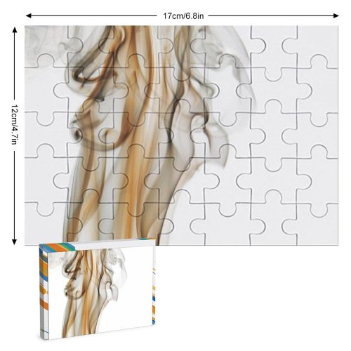 yanfind Picture Puzzle Abstract  Aroma Art Curve Dynamic Elegant Flow form Incense Magic Motion#382 Family Game Intellectual Educational Game Jigsaw Puzzle Toy Set