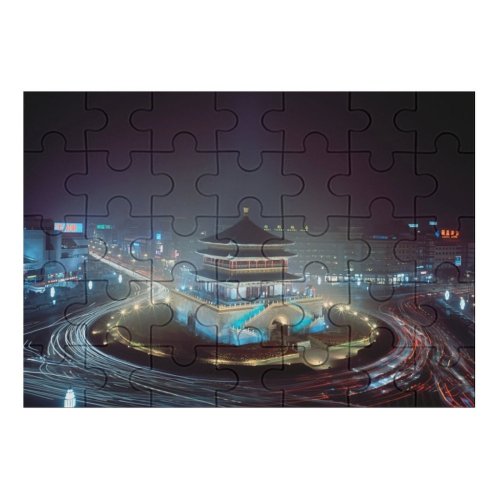 yanfind Picture Puzzle Chinese Night Progress Architecture Building  Place History Prosperity Tradition Intersection Highway Family Game Intellectual Educational Game Jigsaw Puzzle Toy Set