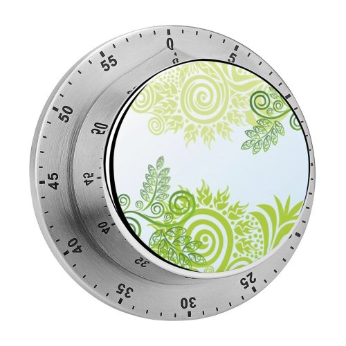 yanfind Timer Abstract Ornament Backround Draw Flower Design Decorative Art Decoration Floral Wave 60 Minutes Mechanical Visual Timer