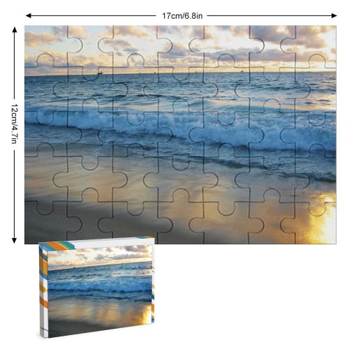 yanfind Picture Puzzle Landscapes Sky Wave Sea Ocean Horizon Wind Cloud Beach Family Game Intellectual Educational Game Jigsaw Puzzle Toy Set