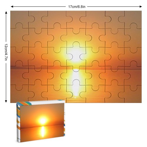 yanfind Picture Puzzle Sunset Horizon Sky  Sunrise Calm Afterglow Daytime Morning Sunlight Family Game Intellectual Educational Game Jigsaw Puzzle Toy Set