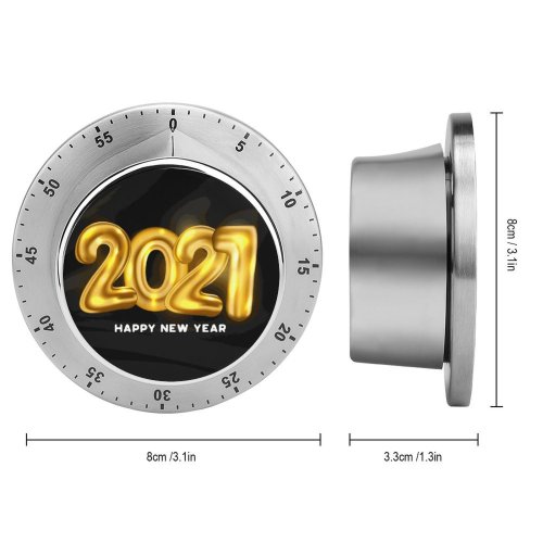 yanfind Timer Celebrations Year Happy Golden Letters Dark 60 Minutes Mechanical Visual Timer