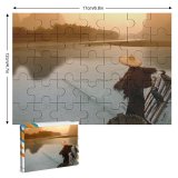 yanfind Picture Puzzle Bamboo Chinese Terrain Riverbank Net Formation Yangshuo Tree Dawn Grainy Side Watching Family Game Intellectual Educational Game Jigsaw Puzzle Toy Set