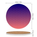yanfind Ceramic Coasters (round) Pixelated Simplicity Grid Sunset Purple Blank  Fashionable Neon Creativity France Attitude Family Game Intellectual Educational Game Jigsaw Puzzle Toy Set